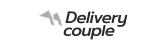 Delivery couple logo